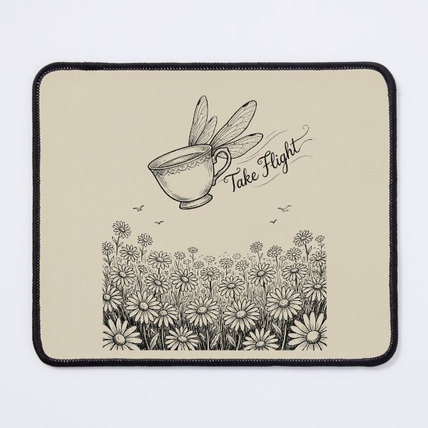 Item preview, Flying Teacup - Cottagecore Art designed and sold by bapupa.