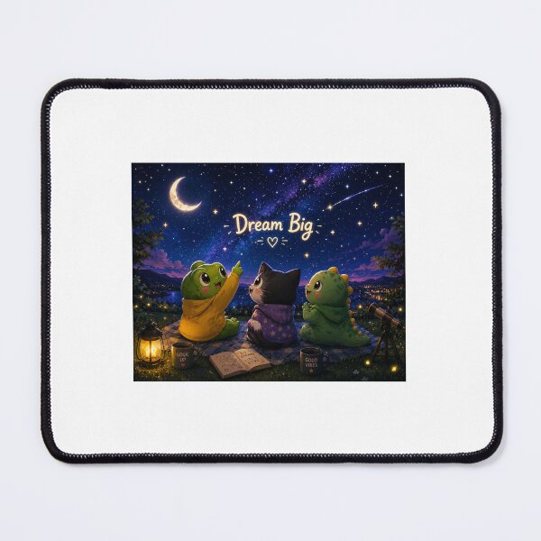 Item preview, Dream Big | Cute Night Sky Friendship Art designed and sold by QuirkNest Studio .