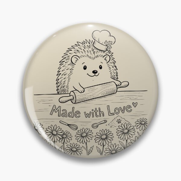 Item preview, Hedgehog Baker - Cottagecore Art designed and sold by bapupa.