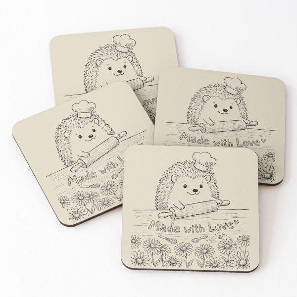 Item preview, Hedgehog Baker - Cottagecore Art designed and sold by bapupa.