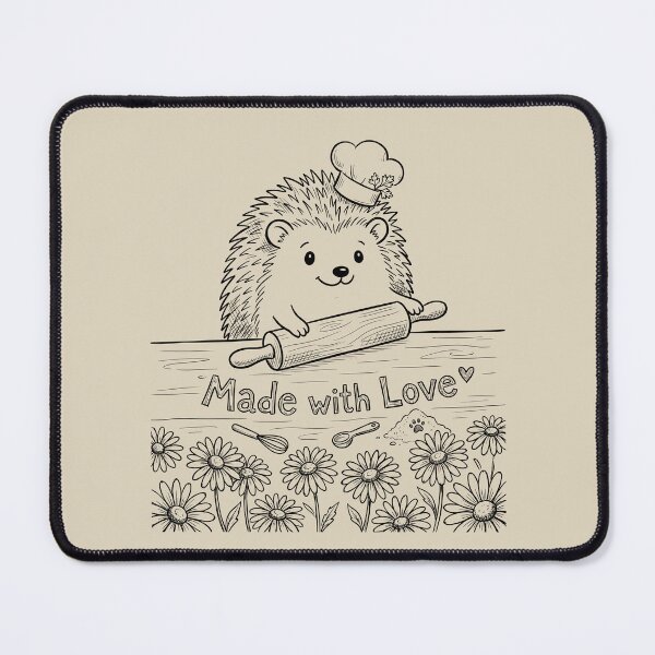 Item preview, Hedgehog Baker - Cottagecore Art designed and sold by bapupa.
