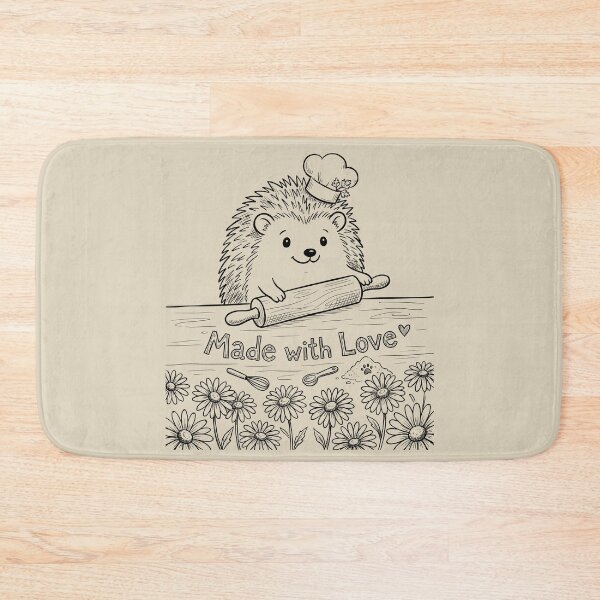 Item preview, Hedgehog Baker - Cottagecore Art designed and sold by bapupa.