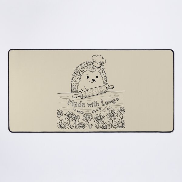 Item preview, Hedgehog Baker - Cottagecore Art designed and sold by bapupa.