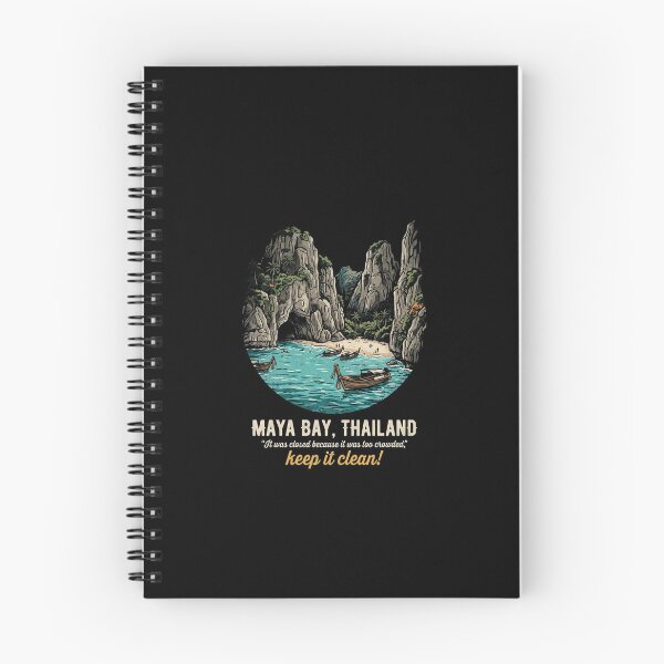 Item preview, Maya Bay Thailand Vintage Travel Art designed and sold by zigo26.