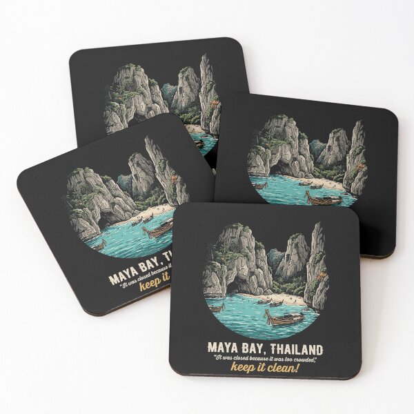 Item preview, Maya Bay Thailand Vintage Travel Art designed and sold by zigo26.