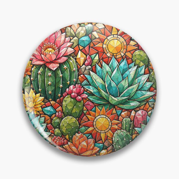 Item preview, Gemstone Succulent and Cactus Mosaic Pattern designed and sold by DjFreeq.