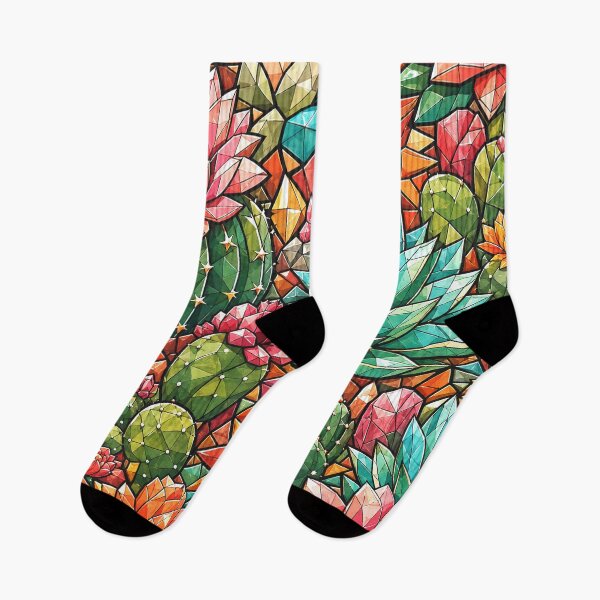 Item preview, Gemstone Succulent and Cactus Mosaic Pattern designed and sold by DjFreeq.