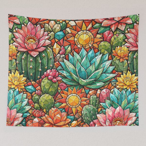Item preview, Gemstone Succulent and Cactus Mosaic Pattern designed and sold by DjFreeq.