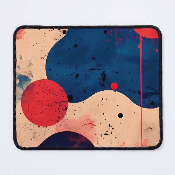 Item preview, Grunge Abstract Blobs | Red Navy Cream Splatter Art designed and sold by Shirdon2.
