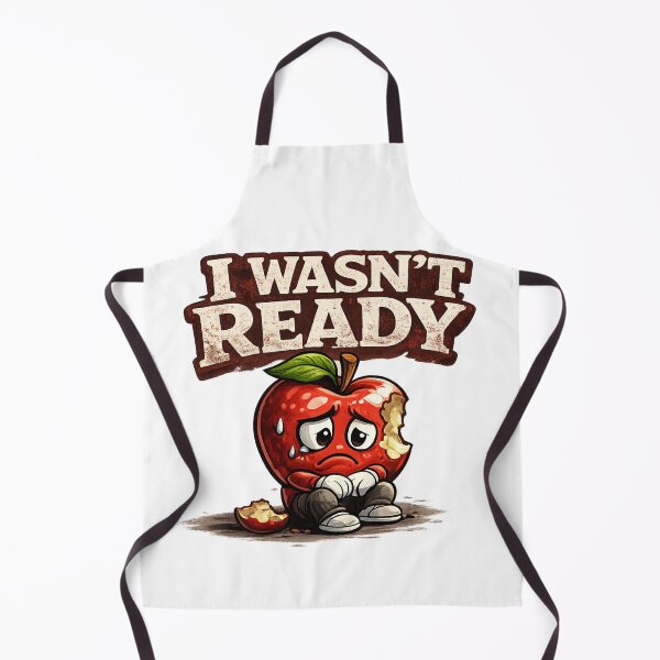 Item preview, I Wasnt Ready Funny Sad Bitten Apple Relatable Quote Design designed and sold by irfanshikh.