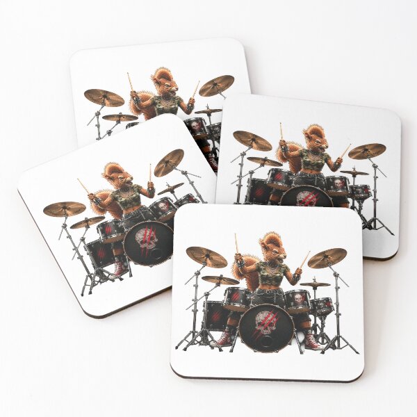 Item preview, Funny Squirrel Drummer Gifts For Musicians designed and sold by Bisonia.
