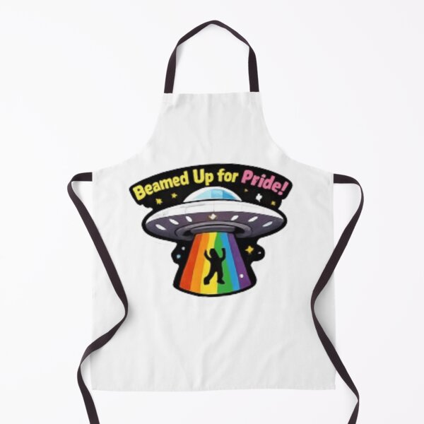 Item preview, Beamed Up for Pride UFO Rainbow Pride designed and sold by Pixanova.