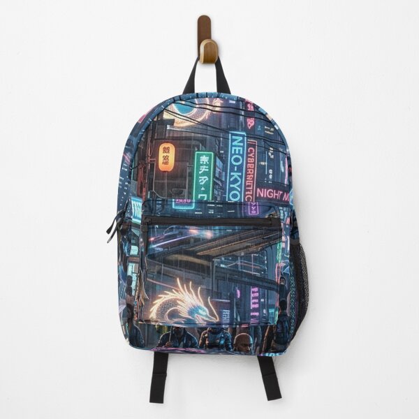 Item preview, Cyberpunk City Jigsaw Puzzle | Neon Night Rain Street Art | Gift for Sci-Fi Fans designed and sold by YNAMREG.