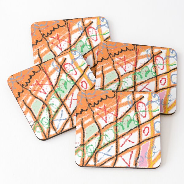 Item preview, Orange Grid Chaos designed and sold by ChromaticSea.