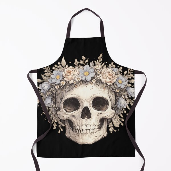 Item preview, Floral Skull Vintage Botanical Flower Crown Dark Academia Design designed and sold by irfanshikh.