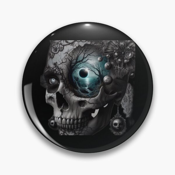 Item preview, Whispers of the Dead – Cracked Skull with Cosmic Sea designed and sold by LujziWorld.