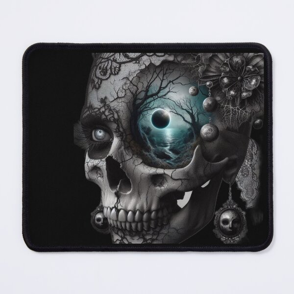 Item preview, Whispers of the Dead – Cracked Skull with Cosmic Sea designed and sold by LujziWorld.