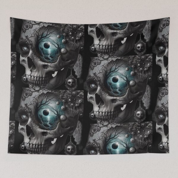 Item preview, Whispers of the Dead – Cracked Skull with Cosmic Sea designed and sold by LujziWorld.