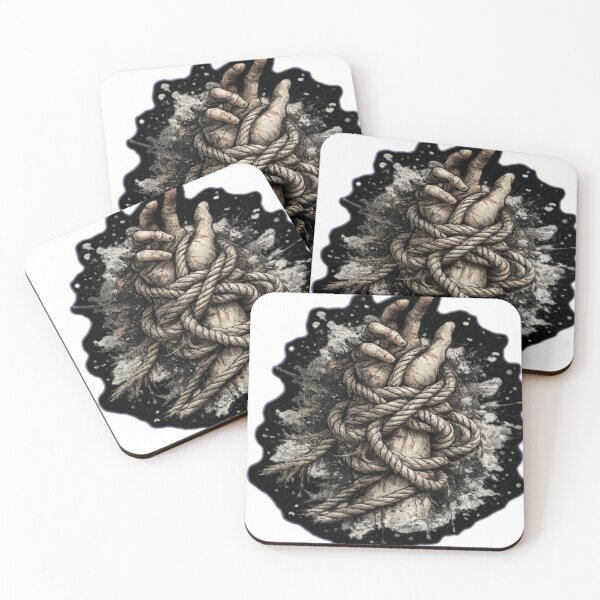 Item preview, Tangled Hand – Bound by Thoughts Sticker designed and sold by Genzfirevibes.