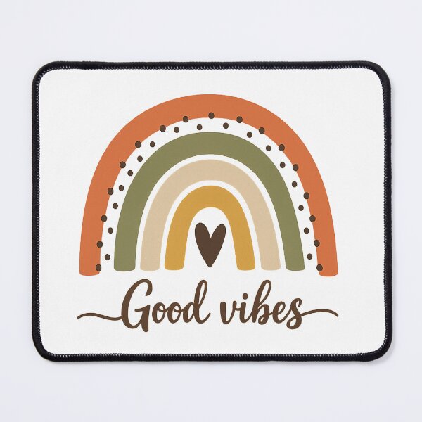 Item preview, Good Vibes Boho Rainbow Earthy Aesthetic Art designed and sold by myforestfog.