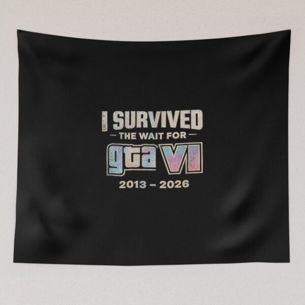 Item preview, GTA VI-I Survived The Wait For GTA 6 designed and sold by chibichibii.