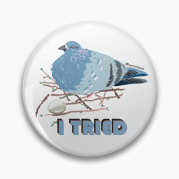Item preview, Silly pigeon I tried designed and sold by veroslawa.