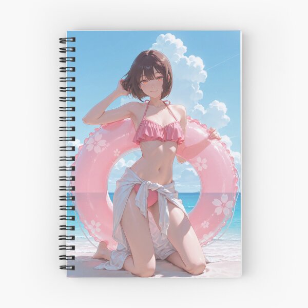 Item preview, Cherry Blossom Swim Ring Beach Girl Poster designed and sold by SEIMEI2025.