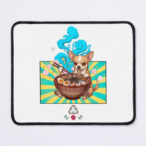 Item preview, Chihuahua in a Ramen Bowl – Kawaii Noodle Pup Art designed and sold by m-yoga-store.