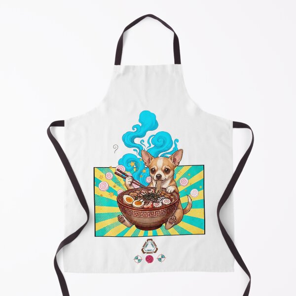 Item preview, Chihuahua in a Ramen Bowl – Kawaii Noodle Pup Art designed and sold by m-yoga-store.