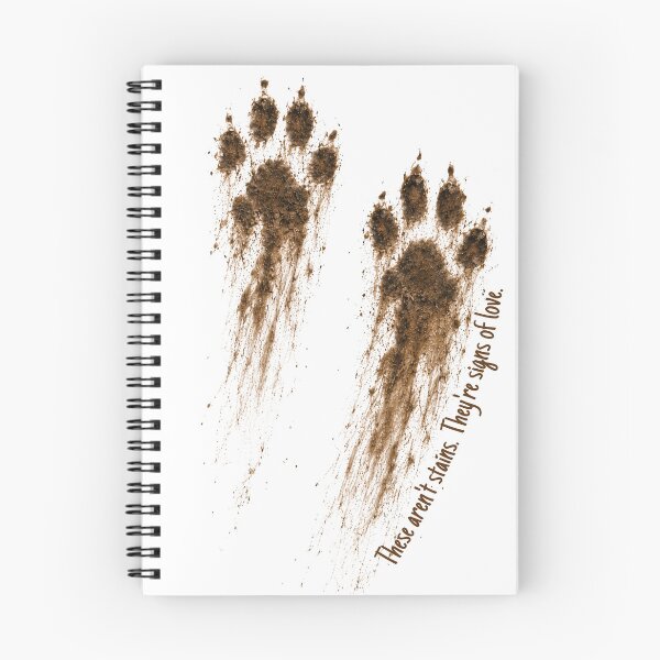 Item preview, Dog signs of love, dirty paws, a walk with the dog, designed and sold by print-ES.