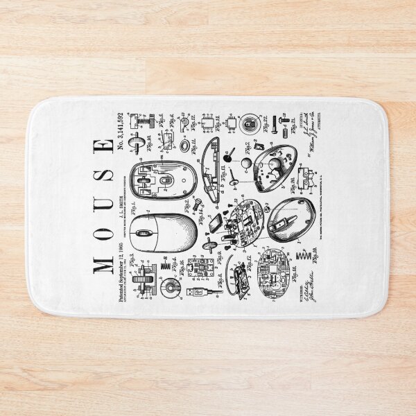 Item preview, Computer Mouse Gamer Geek Vintage IT PC Patent Print designed and sold by GrandeDuc.