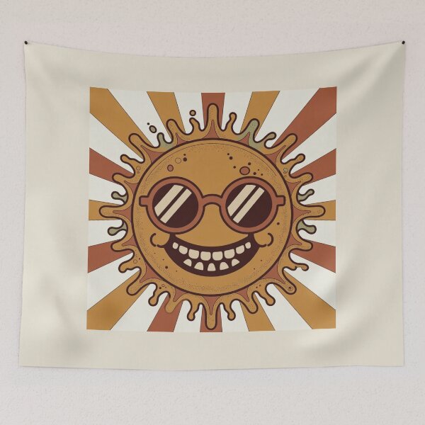Item preview, 70s Retro Sun Psychedelic - Vintage Good Vibes designed and sold by design-rebell.