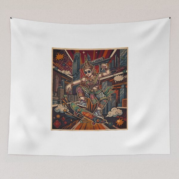 Item preview, Thai Future Skate: Traditional Dance Meets Street Culture designed and sold by SiamSuay Studio..