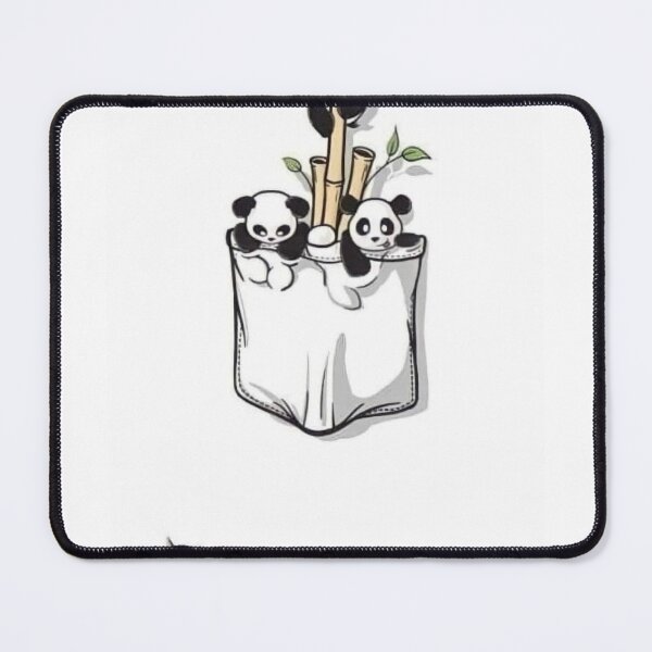Item preview, Cute Pandas in a Pocket Bamboo Cartoon Illustration designed and sold by Hey! your search is end here.