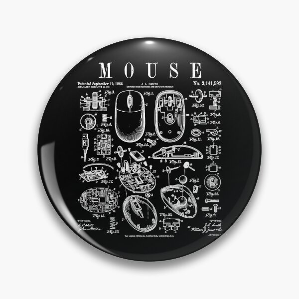 Item preview, Computer Mouse Gamer Geek Vintage IT PC Patent Print designed and sold by GrandeDuc.