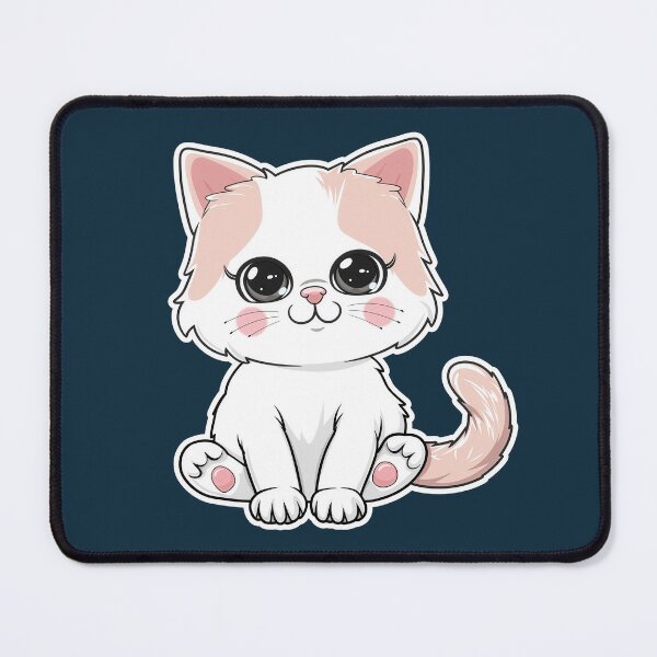 Item preview, Cute Kawaii Pastel Kitten Sticker Art designed and sold by Phongphut.