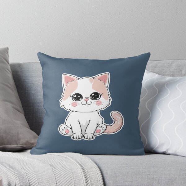 Item preview, Cute Kawaii Pastel Kitten Sticker Art designed and sold by Phongphut.