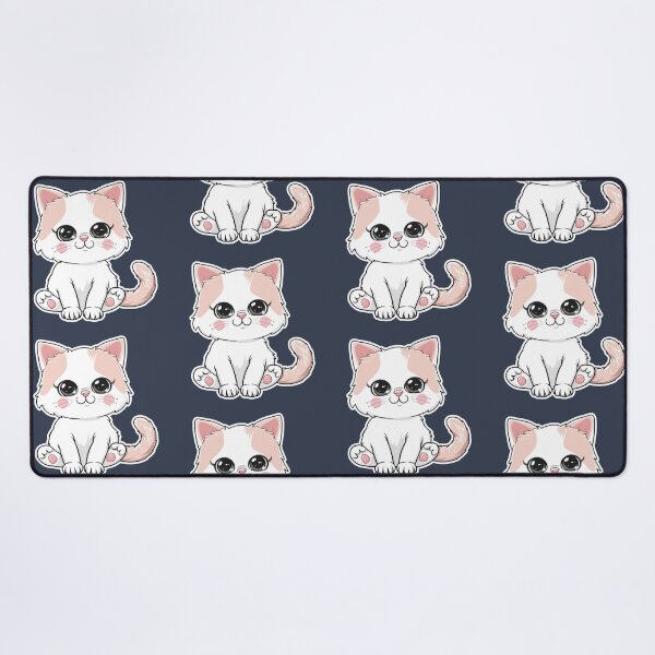 Item preview, Cute Kawaii Pastel Kitten Sticker Art designed and sold by Phongphut.