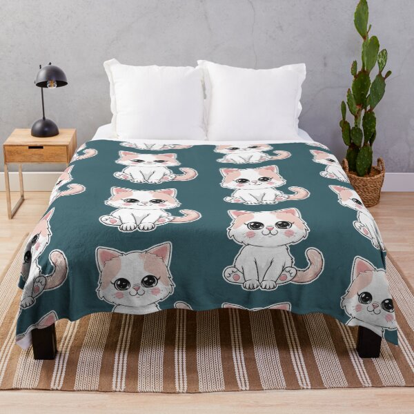 Item preview, Cute Kawaii Pastel Kitten Sticker Art designed and sold by Phongphut.