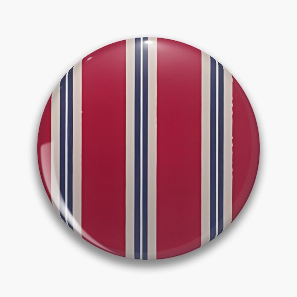 Item preview, Nautical Vertical Stripes | Red Navy Cream Classic Pattern designed and sold by Shirdon2.