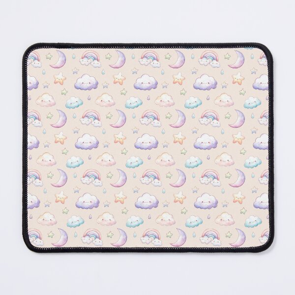 Item preview, Seamless Pattern with Suns, Moons, Stars, Clouds and Planets - Pastel Space Themed Print for Nursery Decor designed and sold by ArtFairy38.