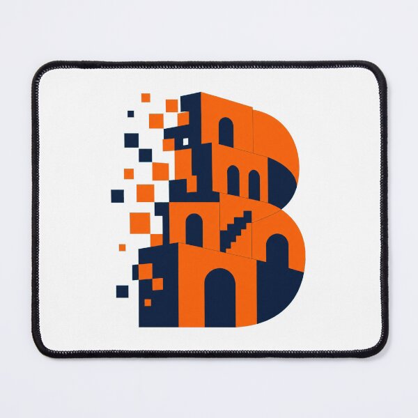 Item preview, Geometric B Letter Logo | Pixelated Babel Tower | Modern Studio Brand designed and sold by Ahmed Nedji.
