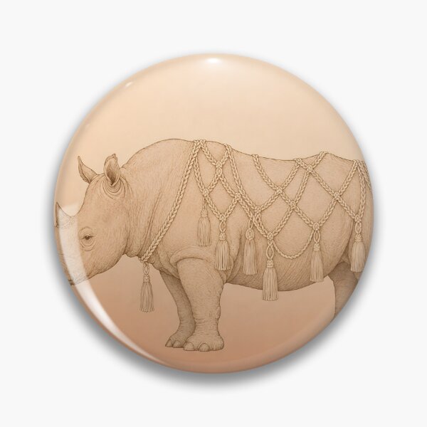 Item preview, Boho Rhino Wall Art – Terracotta African Animal Print designed and sold by Martin's_Design.