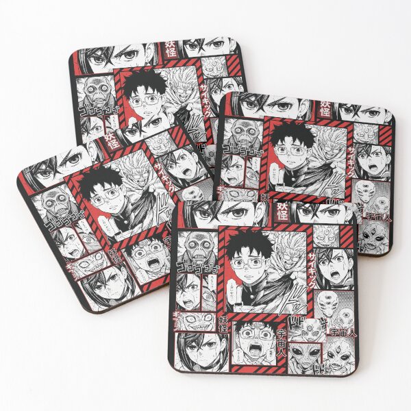 Item preview, Dandadan Manga Panel Grid - Retro Red and Black Shonen Graphic designed and sold by MCHDesignST.