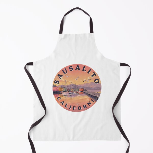 Item preview, Sausalito California: Coastal Bay Illustration designed and sold by CircinusStore.