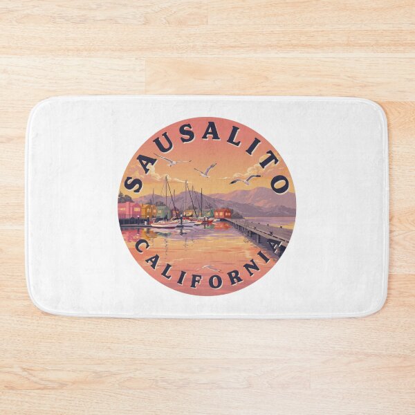 Item preview, Sausalito California: Coastal Bay Illustration designed and sold by CircinusStore.