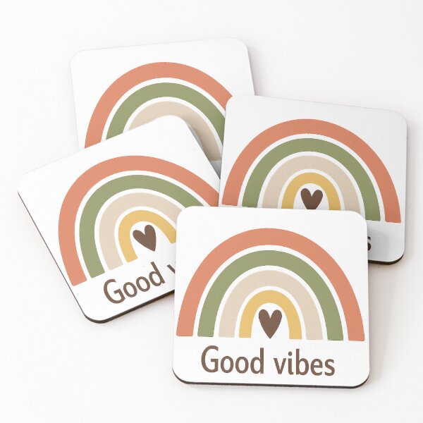 Item preview, Earthy Boho Rainbow Good Vibes Aesthetic Design designed and sold by myforestfog.