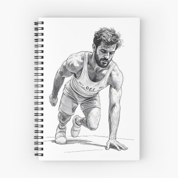 Item preview, Guy Doing One Hand Push-ups B&W Image designed and sold by Museum Of Non-Existing Art.