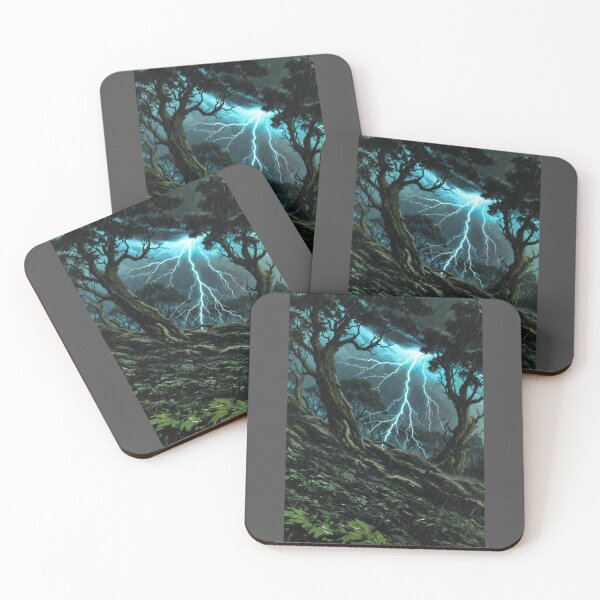 Item preview, Epic Moody Dark Forest Lightning Storm Thunderstorm designed and sold by Nexus Space.