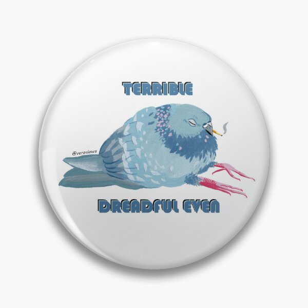 Item preview, Miserable pigeon with a cigarette designed and sold by veroslawa.